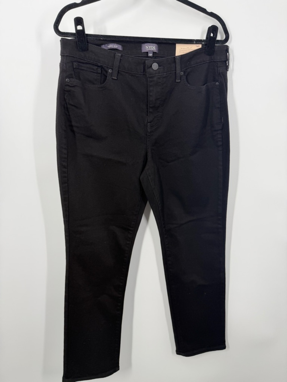 NWT NYDJ Sheri Slim Black Jeans